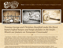 Tablet Screenshot of georgebanjos.com